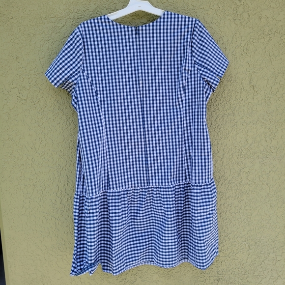UNIVERSAL STANDARD X J.CREW Gingham Drop Waist Dress - Picture 5 of 5
